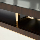 Belmont Place Espresso China Cabinet from Michael Amini - Luna Furniture