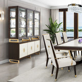 Belmont Place Espresso China Cabinet from Michael Amini - Luna Furniture