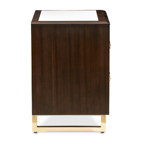 Belmont Place Espresso Nightstand from Michael Amini - Luna Furniture