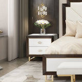 Belmont Place Espresso Nightstand from Michael Amini - Luna Furniture