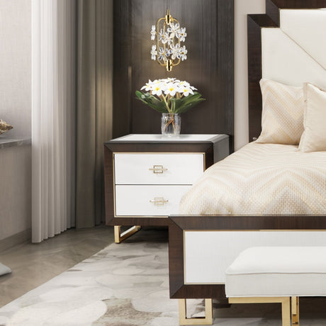 Belmont Place Espresso Nightstand from Michael Amini - Luna Furniture