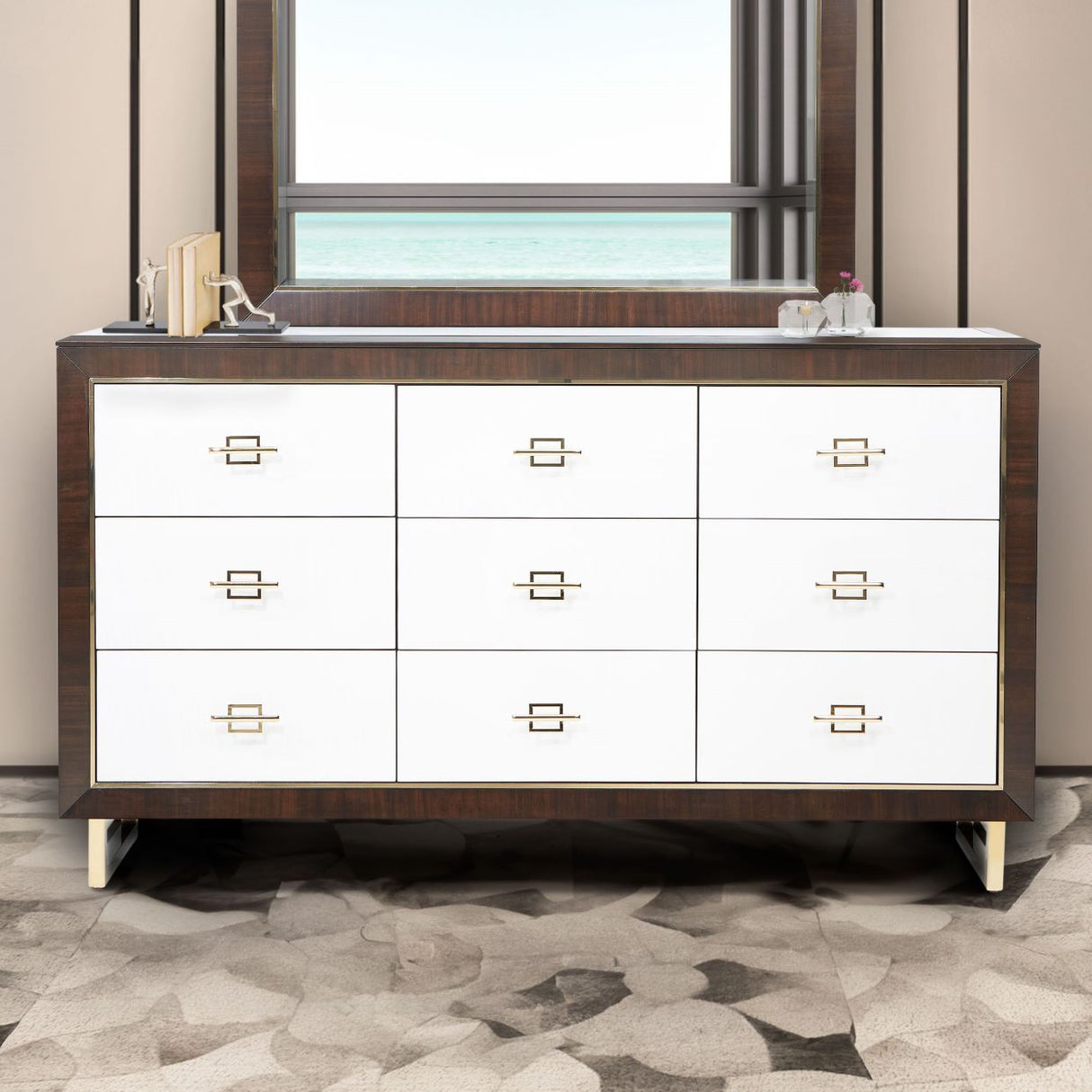 Belmont Place Espresso Dresser from Michael Amini - Luna Furniture