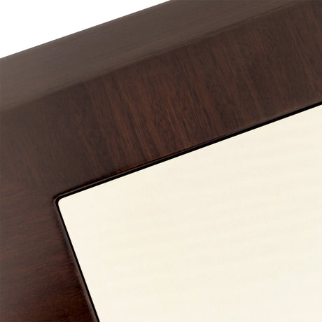 Belmont Place Espresso Vanity Desk from Michael Amini - Luna Furniture