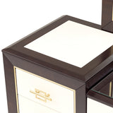 Belmont Place Espresso Vanity Desk from Michael Amini - Luna Furniture