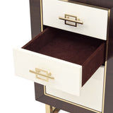 Belmont Place Espresso Vanity Desk from Michael Amini - Luna Furniture