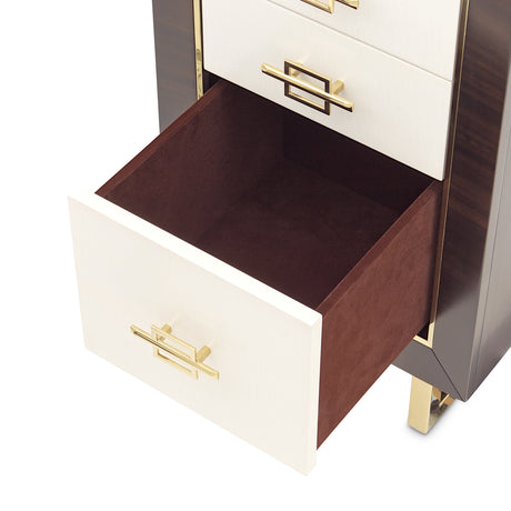 Belmont Place Espresso Vanity Desk from Michael Amini - Luna Furniture