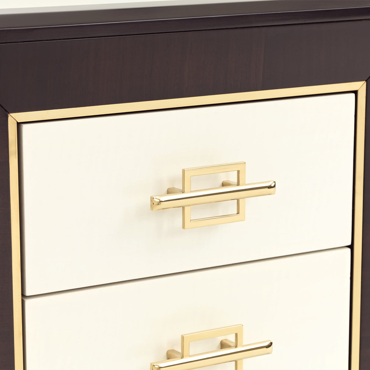 Belmont Place Espresso Vanity Desk from Michael Amini - Luna Furniture