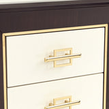 Belmont Place Espresso Vanity Desk from Michael Amini - Luna Furniture