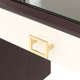 Belmont Place Espresso Vanity Desk from Michael Amini - Luna Furniture
