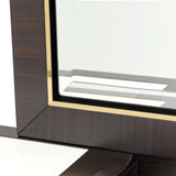 Belmont Place Espresso Vanity Mirror With Led Lighting from Michael Amini - Luna Furniture