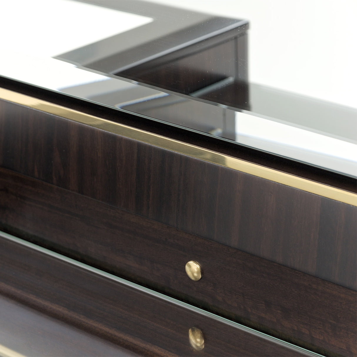 Belmont Place Espresso Vanity Mirror With Led Lighting from Michael Amini - Luna Furniture