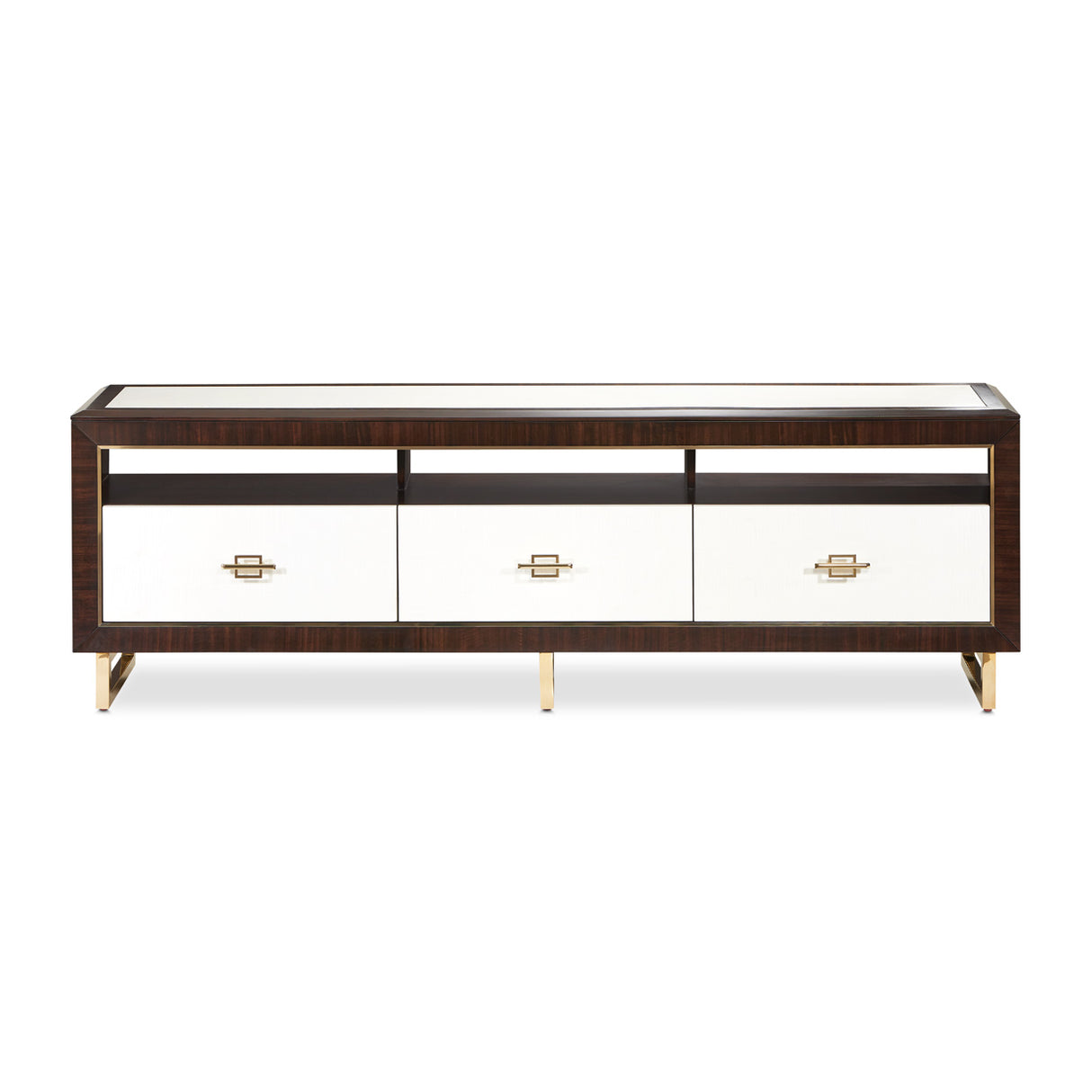 Belmont Place Espresso Media Cabinet from Michael Amini - Luna Furniture