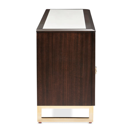 Belmont Place Espresso Media Cabinet from Michael Amini - Luna Furniture