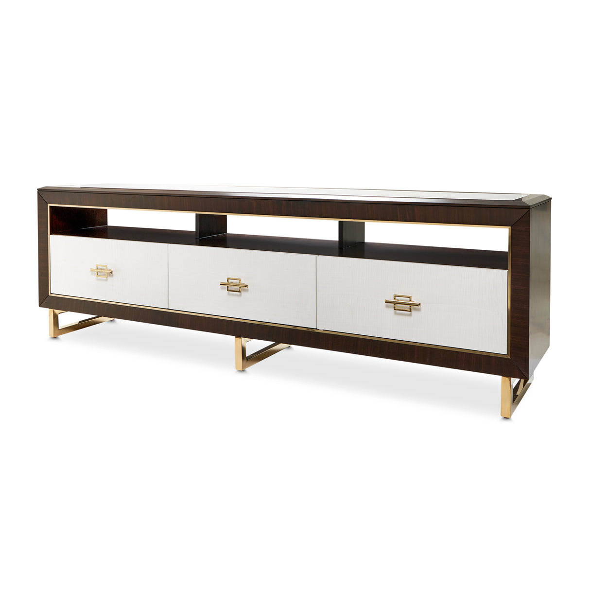 Belmont Place Espresso Media Cabinet from Michael Amini - Luna Furniture