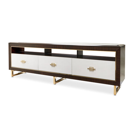 Belmont Place Espresso Media Cabinet from Michael Amini - Luna Furniture