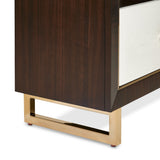 Belmont Place Espresso Media Cabinet from Michael Amini - Luna Furniture