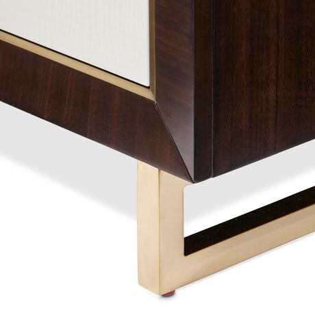 Belmont Place Espresso Media Cabinet from Michael Amini - Luna Furniture