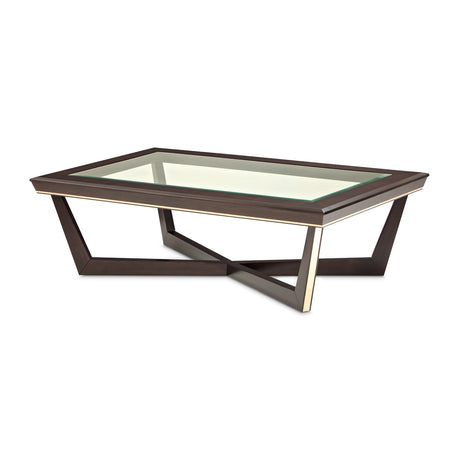 Belmont Place Espresso Cocktail Table from Michael Amini - Luna Furniture