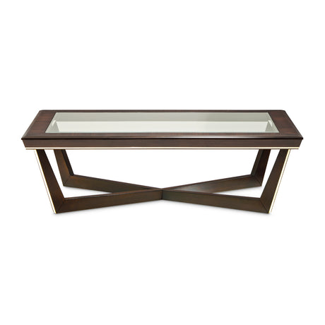 Belmont Place Espresso Cocktail Table from Michael Amini - Luna Furniture