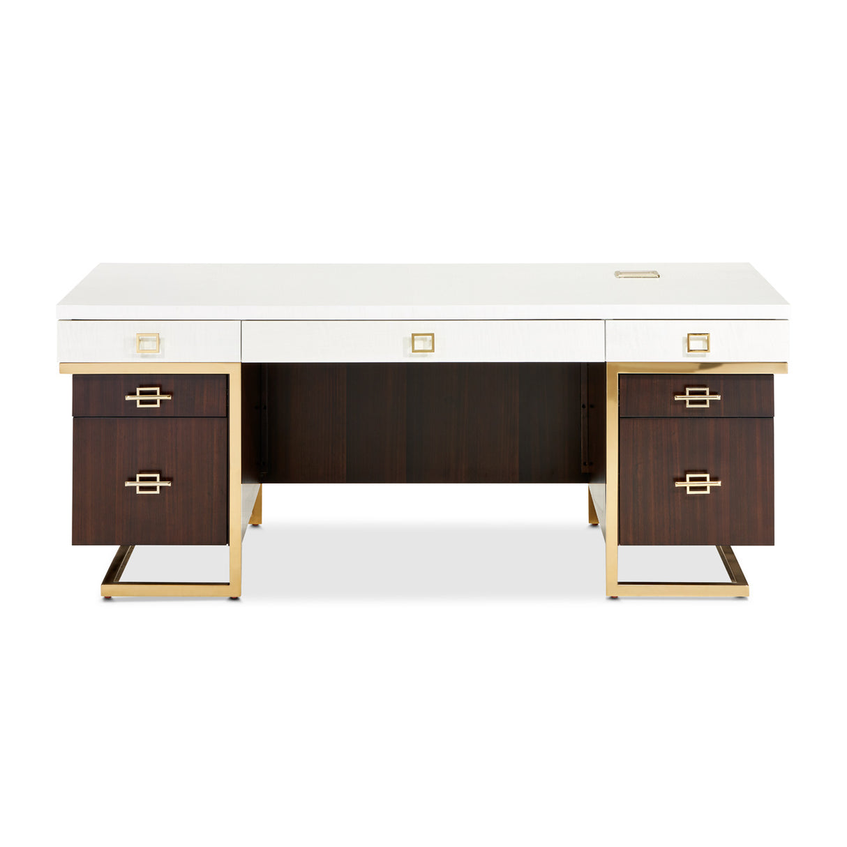 Belmont Place Espresso Desk from Michael Amini - Luna Furniture