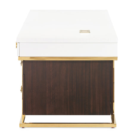 Belmont Place Espresso Desk from Michael Amini - Luna Furniture