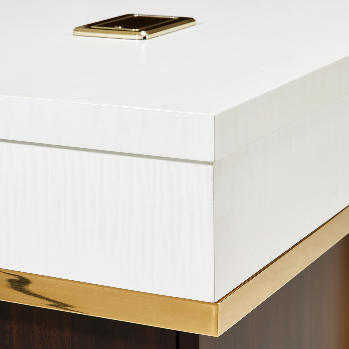 Belmont Place Espresso Desk from Michael Amini - Luna Furniture