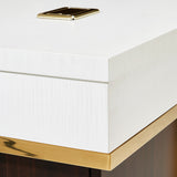 Belmont Place Espresso Desk from Michael Amini - Luna Furniture