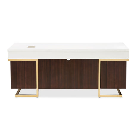 Belmont Place Espresso Desk from Michael Amini - Luna Furniture