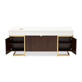 Belmont Place Espresso Desk from Michael Amini - Luna Furniture