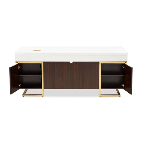 Belmont Place Espresso Desk from Michael Amini - Luna Furniture