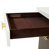 Belmont Place Espresso Desk from Michael Amini - Luna Furniture