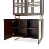 Belmont Place Espresso Display Cabinet from Michael Amini - Luna Furniture