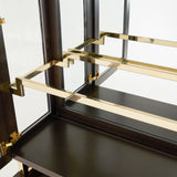 Belmont Place Espresso Display Cabinet from Michael Amini - Luna Furniture