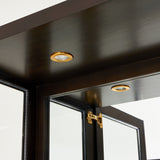 Belmont Place Espresso Display Cabinet from Michael Amini - Luna Furniture