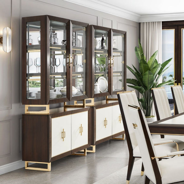 Belmont Place Espresso Display Cabinet