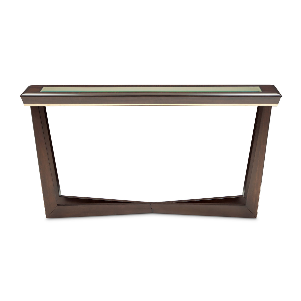 Belmont Place Espresso Console Table from Michael Amini - Luna Furniture