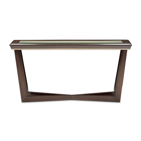 Belmont Place Espresso Console Table from Michael Amini - Luna Furniture