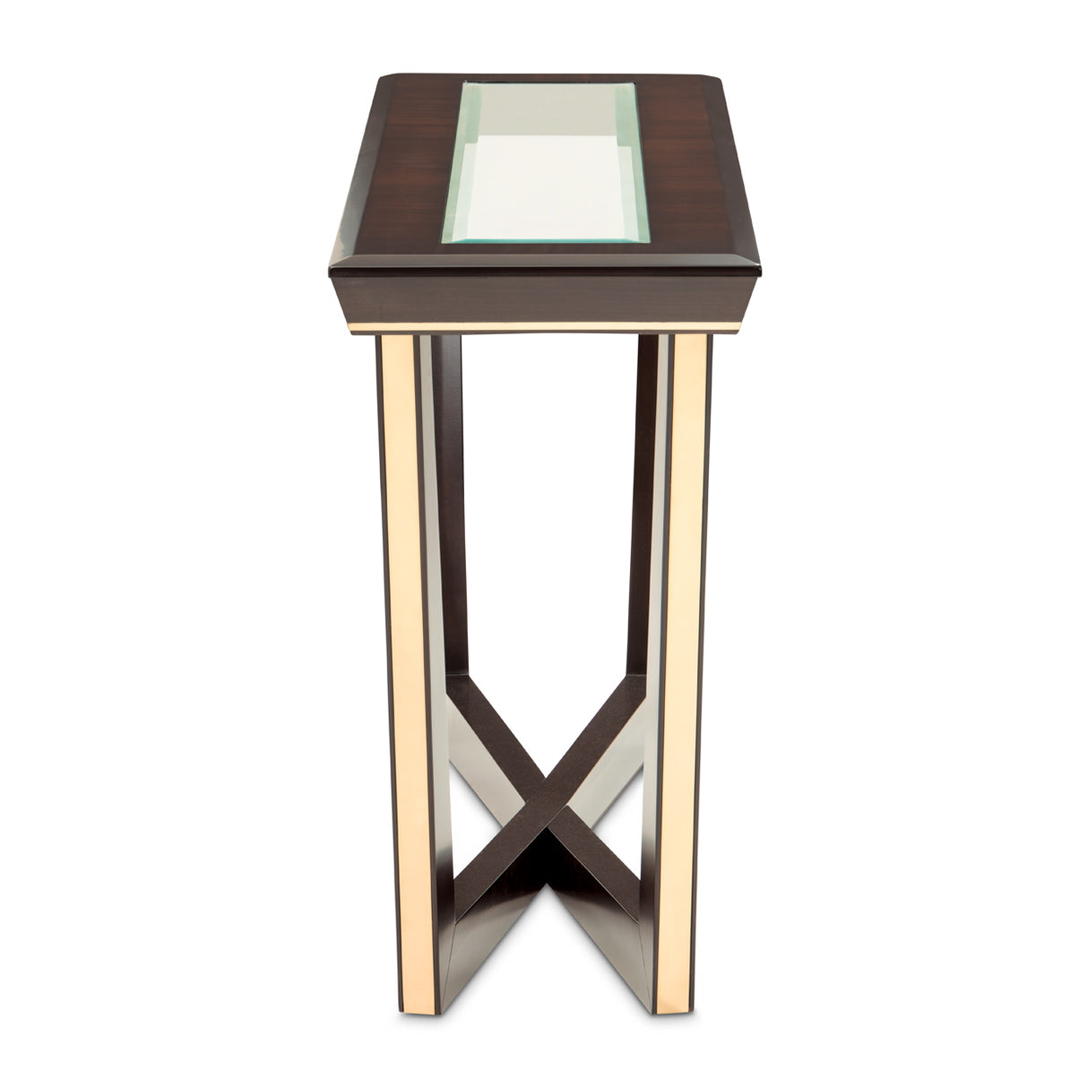 Belmont Place Espresso Console Table from Michael Amini - Luna Furniture