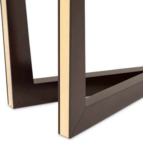 Belmont Place Espresso Console Table from Michael Amini - Luna Furniture
