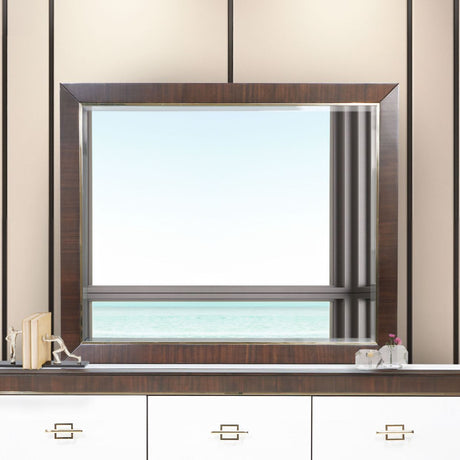 Belmont Place Espresso Wall Mirror from Michael Amini - Luna Furniture