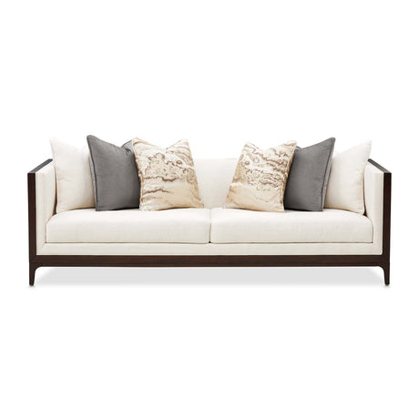 Belmont Place Espresso Sofa from Michael Amini - Luna Furniture