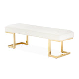Belmont Place Bright Gold Bed Bench from Michael Amini - Luna Furniture