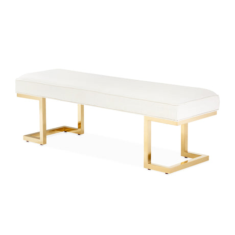 Belmont Place Bright Gold Bed Bench from Michael Amini - Luna Furniture