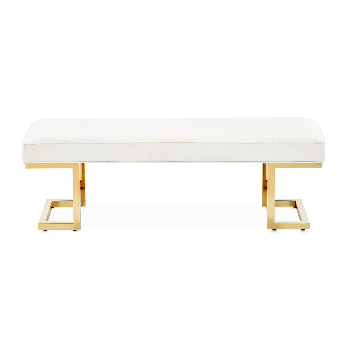 Belmont Place Bright Gold Bed Bench from Michael Amini - Luna Furniture