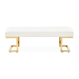 Belmont Place Bright Gold Bed Bench from Michael Amini - Luna Furniture
