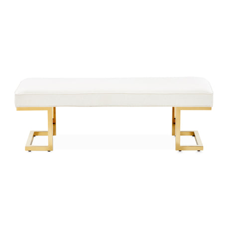 Belmont Place Bright Gold Bed Bench from Michael Amini - Luna Furniture