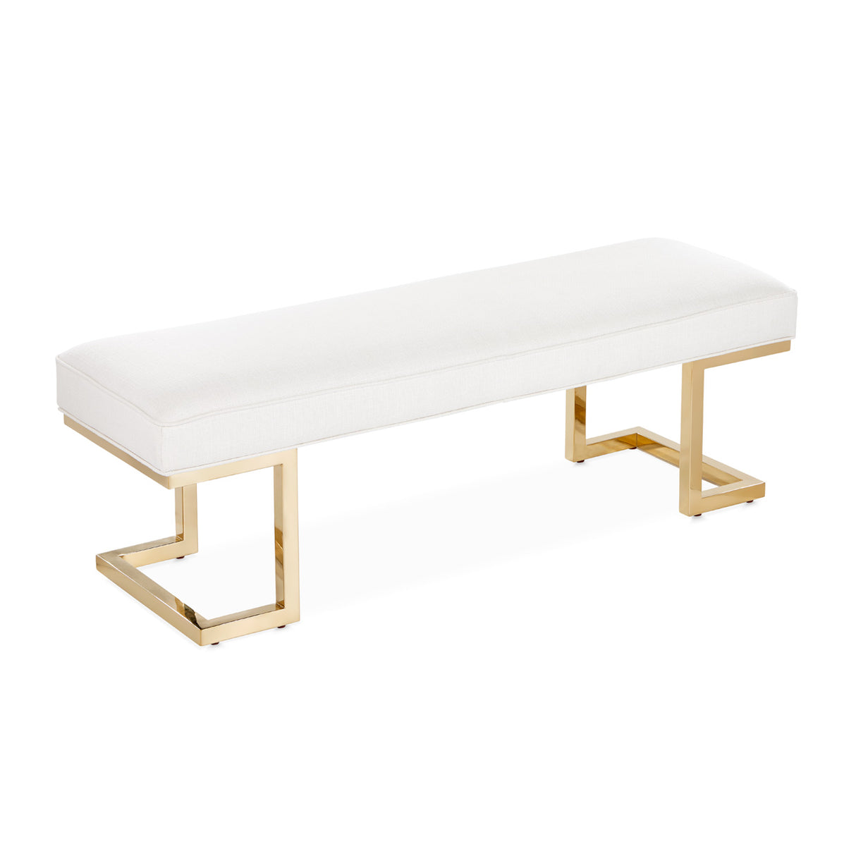 Belmont Place Bright Gold Bed Bench from Michael Amini - Luna Furniture