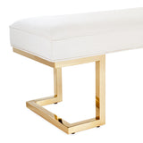 Belmont Place Bright Gold Bed Bench from Michael Amini - Luna Furniture