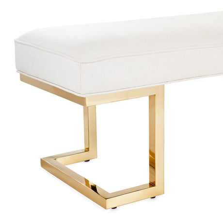 Belmont Place Bright Gold Bed Bench from Michael Amini - Luna Furniture
