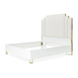 Palm Gate Cloud White Queen Platform Bed from Michael Amini - Luna Furniture